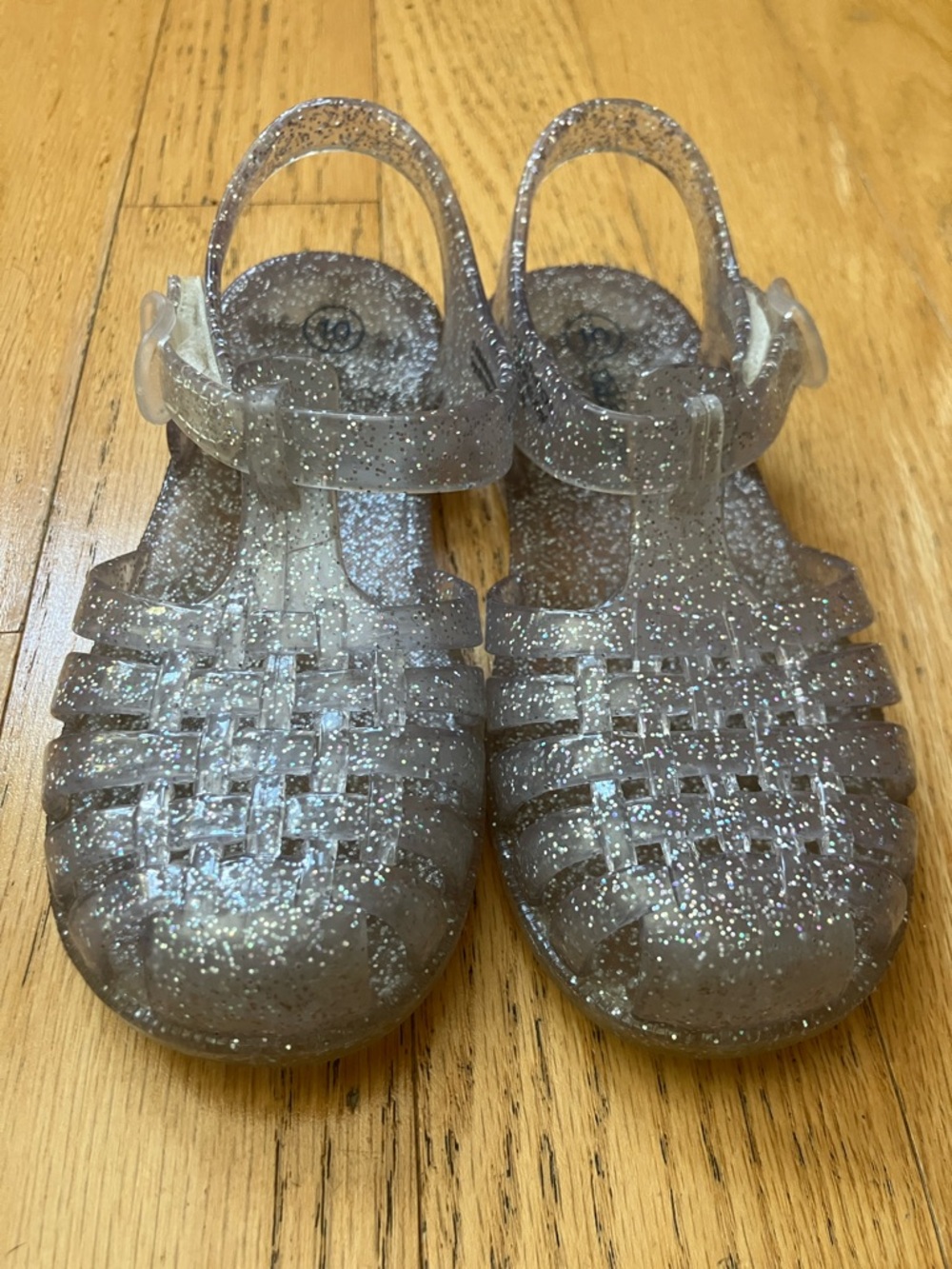 Cat & Jack Glitter Jelly Sandals - Silver